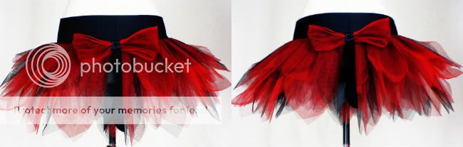 Black Red Spikey TuTu