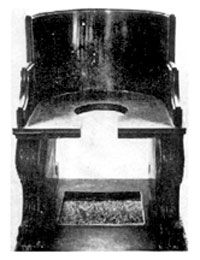 La silla perforada Silla-papal-perforada