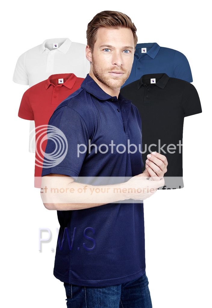 Mens Uneek Ultra Cool Acitve Polo Shirt 140 gsm 100% Polyester Breathable Fabric