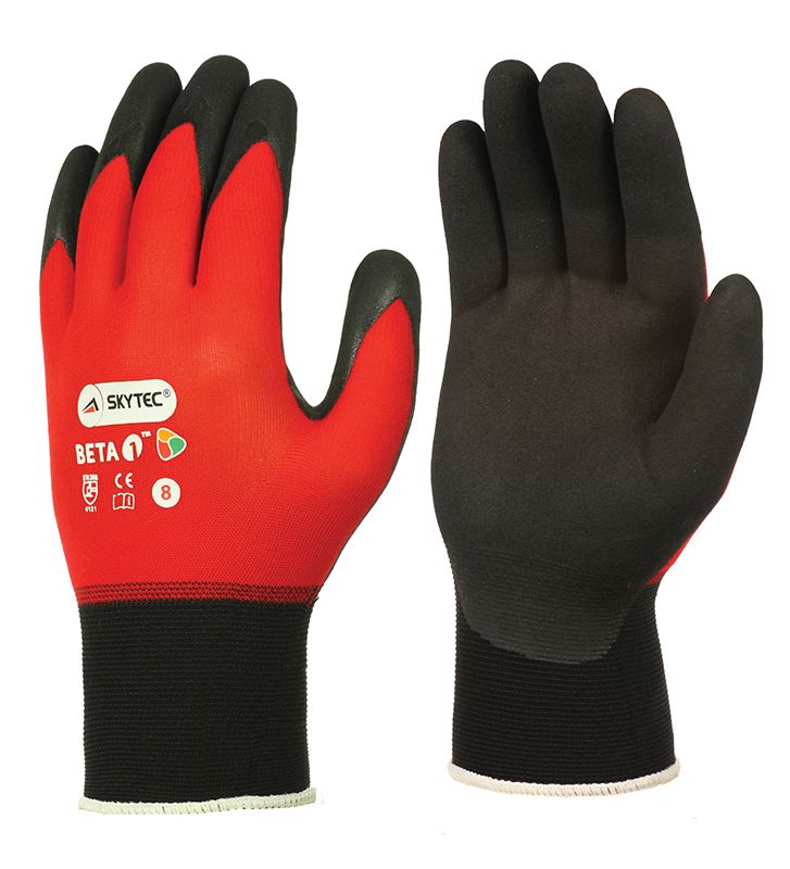 Small Red//Black Skytec Gloves SKY50-S Beta 1 Glove